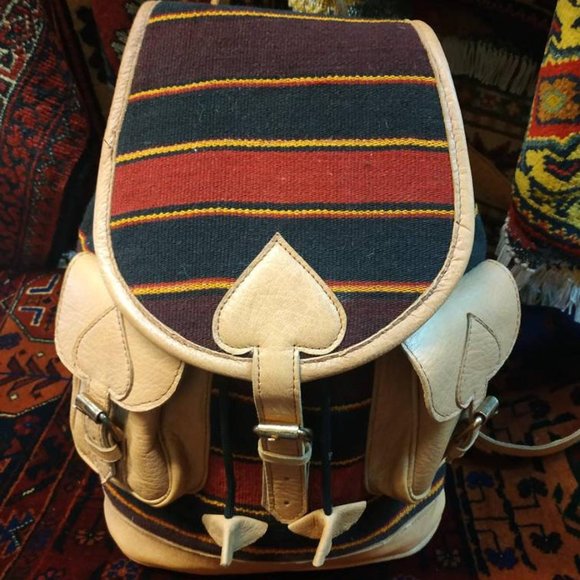 Handmade Eastern Europe Backpack, big bag leather - Picture 2 of 10